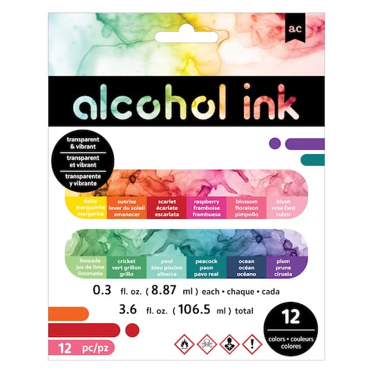 American Crafts Alcohol Ink 0.3oz. 12 ct. Assorted Colors